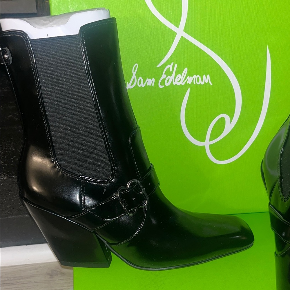 Sam Edelman Black Heeled Boots